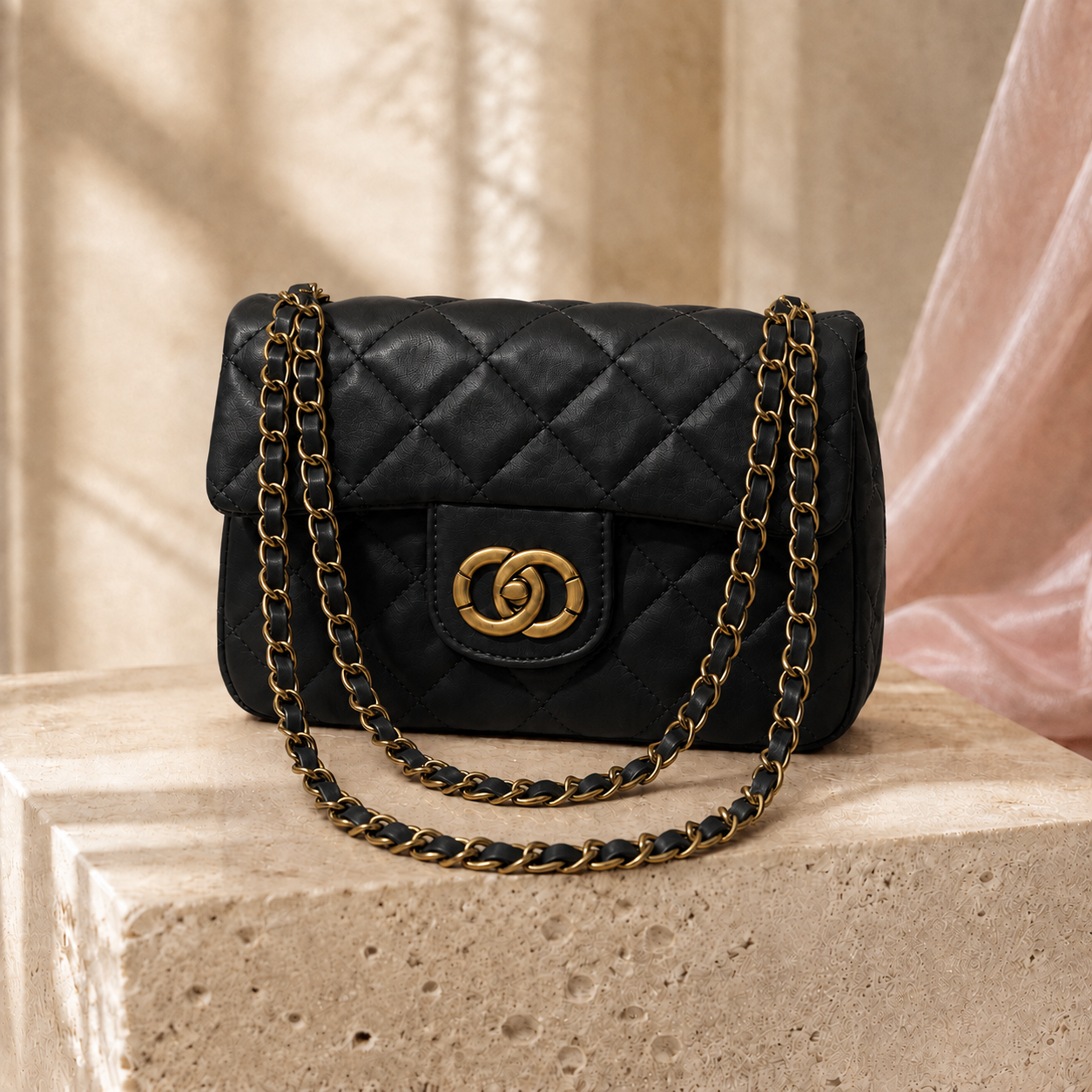 Inspired Designer Bag Black