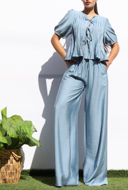 Sky Blue Relaxed Chic Set