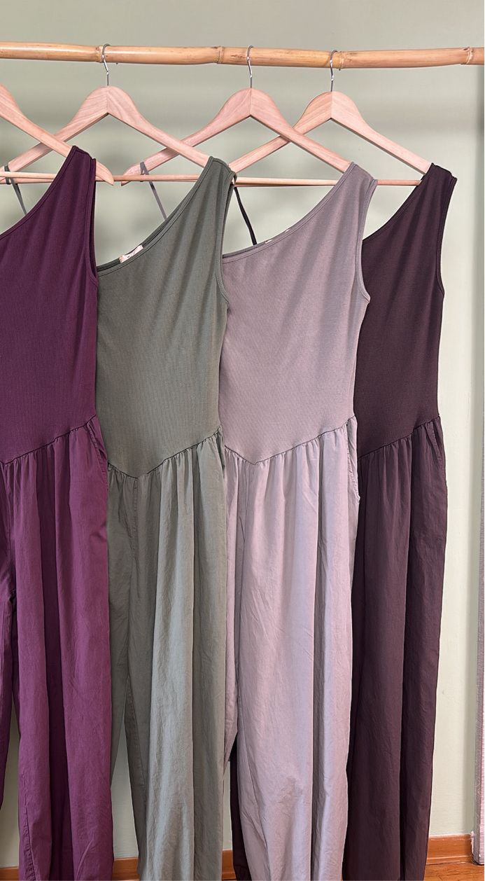 Brown Cotton Jumpsuit from the Italia Collection