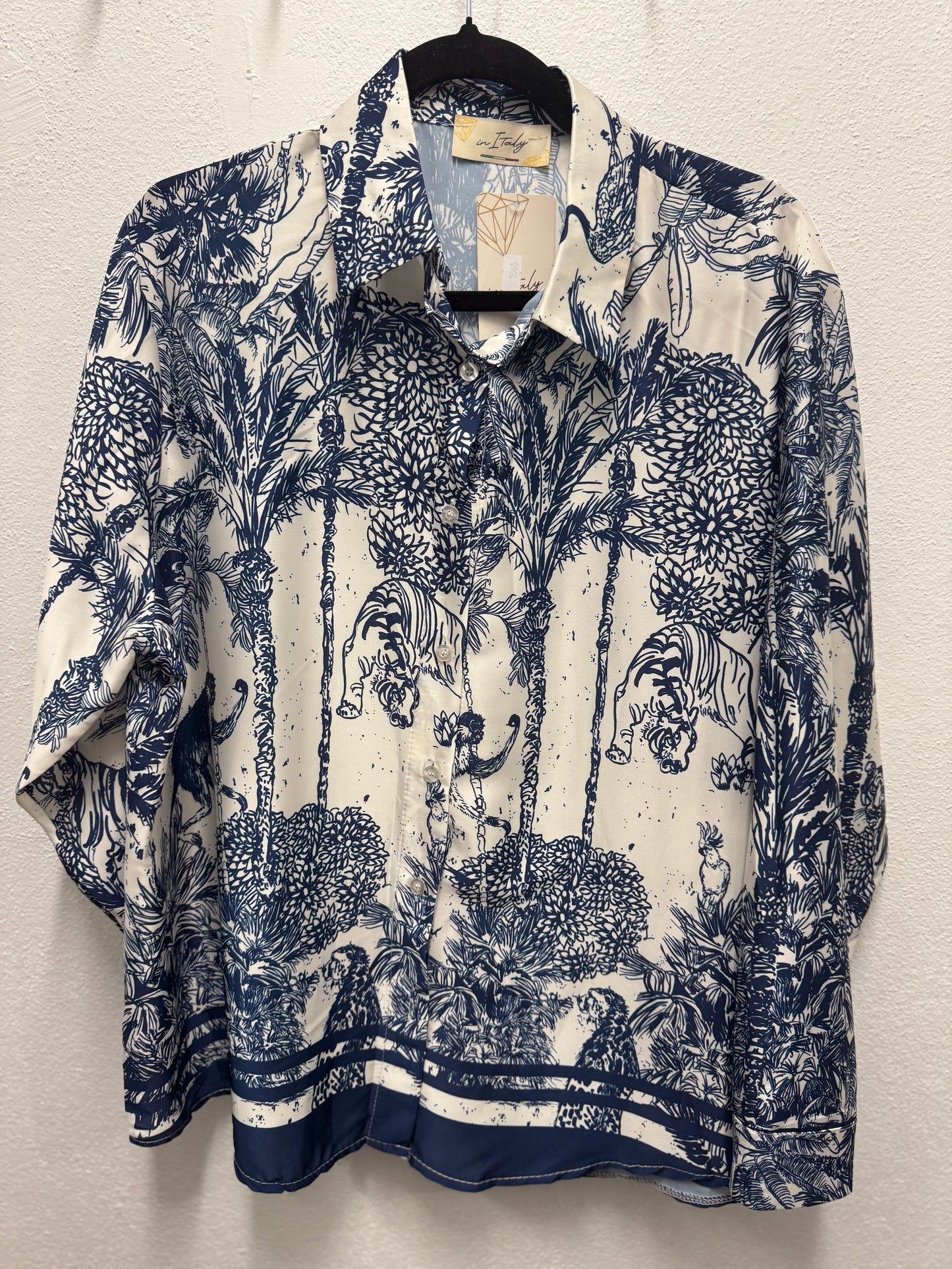 Navy Blue Italian Tropical Set – Luxury Inspired