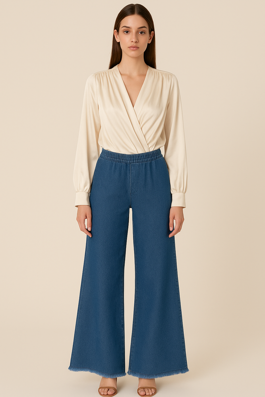 Italian Palazzo Denim with Stretch