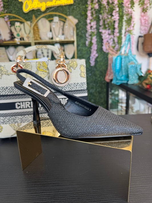 Bernes Chrysanthemums Shoe Black