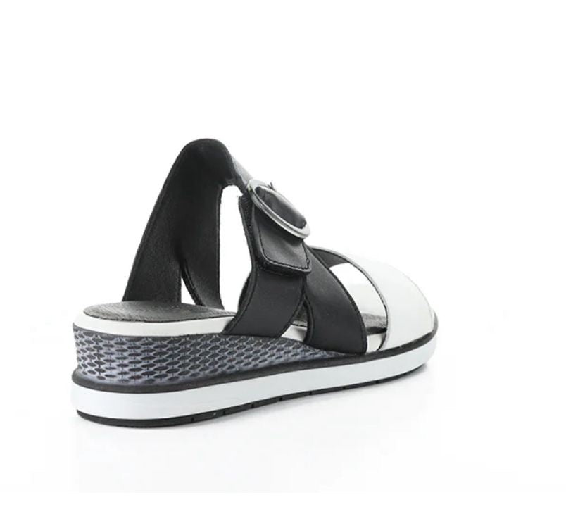 Asha White/Black Soft Analine