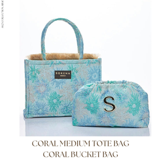 Sorena Coral Medium Greece Tote Bag