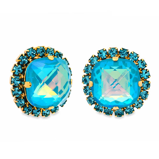 Cambrie Earrings in Orchid Teal