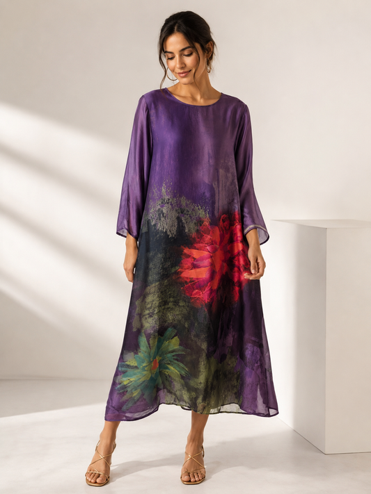 Italian Tunic Dress – Purple