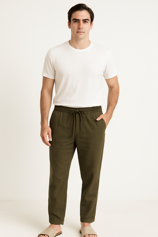 Casual Long Pants Olive