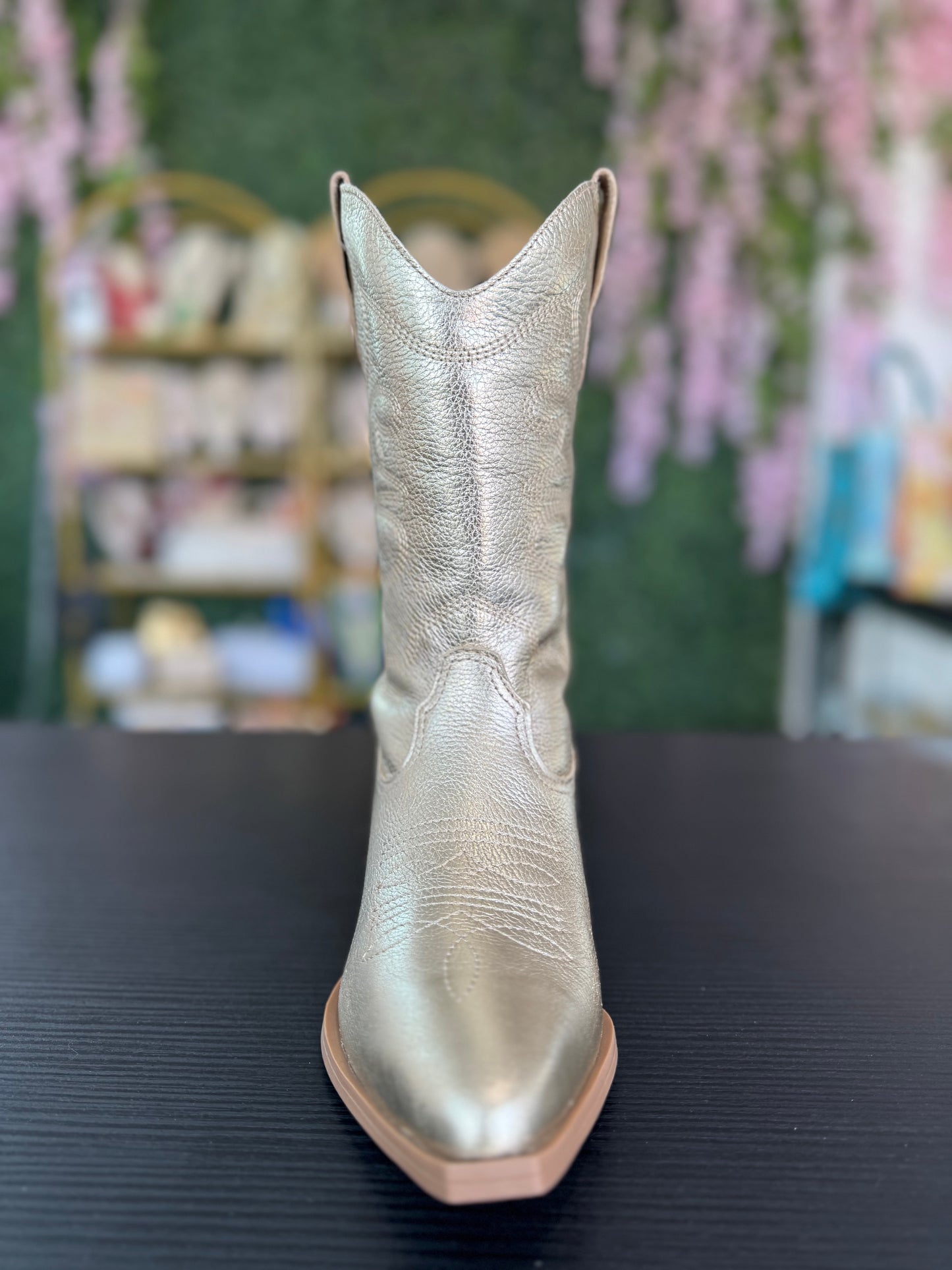 High Metallic Gold Boots (Botwestern XXIII)