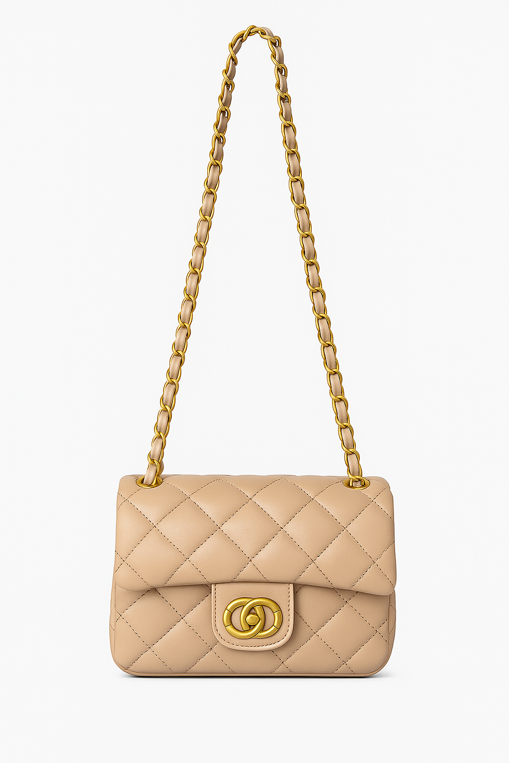 Inspired Designer Bag Beige