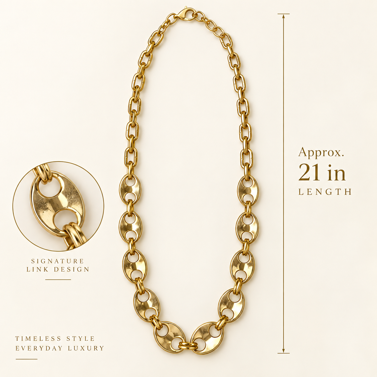 TOVA Fennik Necklace 18k Gold Plate