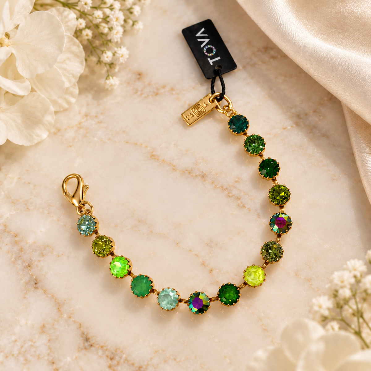 TOVA Chrisley Bracelet in Greens