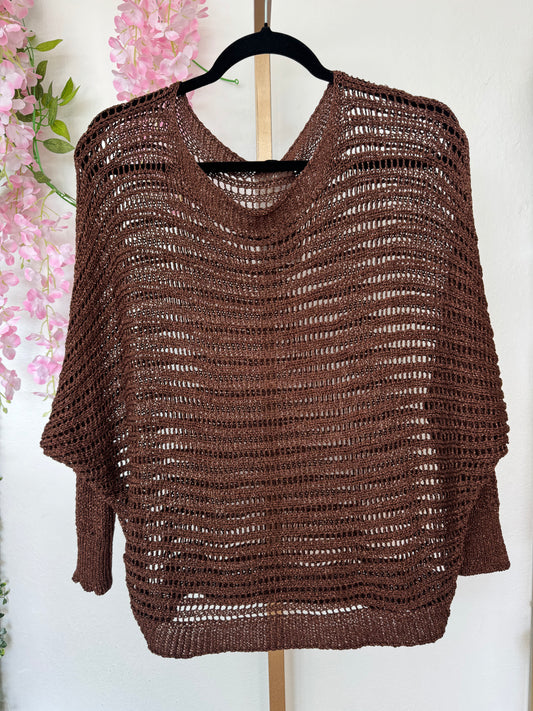 Italian Mesh Shirt Brown