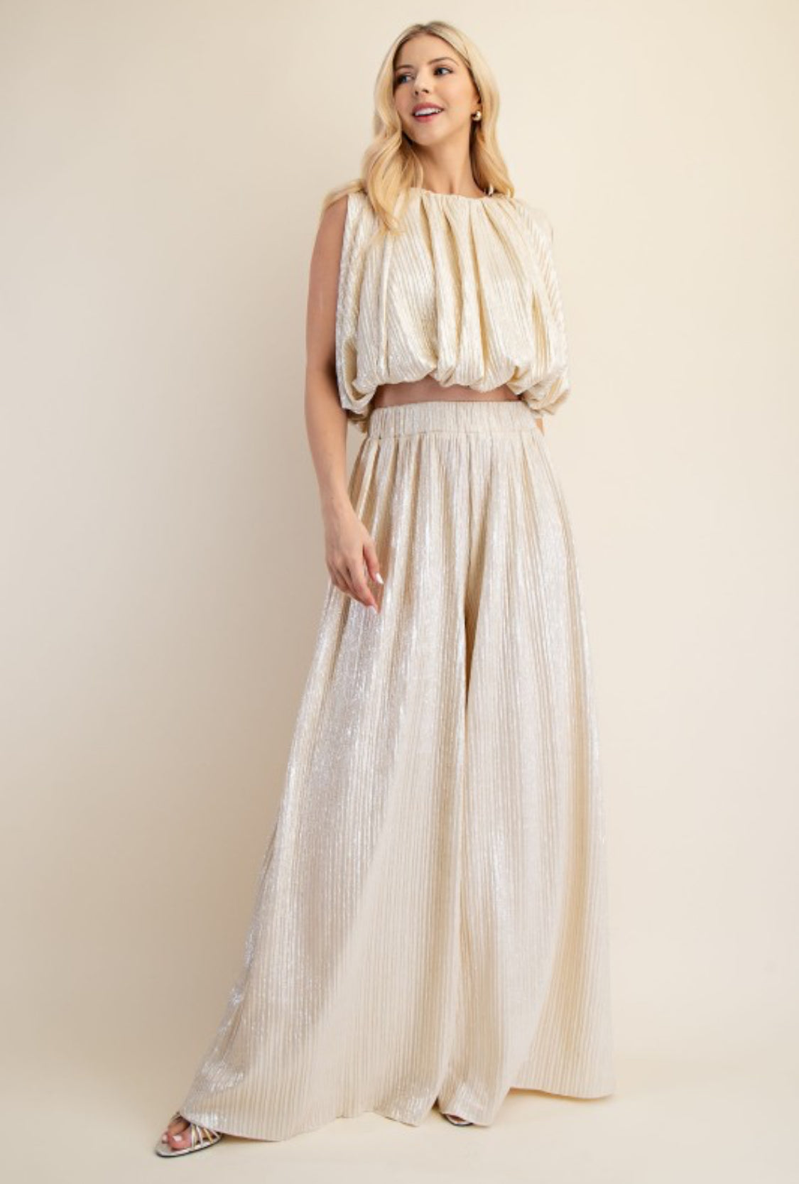 Texturized Top Ivory