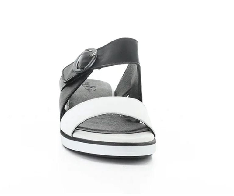 Asha White/Black Soft Analine