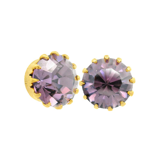 Chrisley Studs in Violet Lustre D Tova