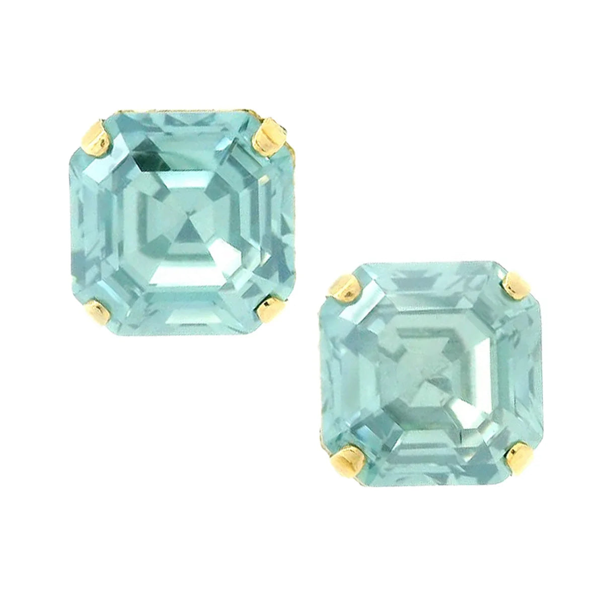 Nikki Studs In Aqua Champange