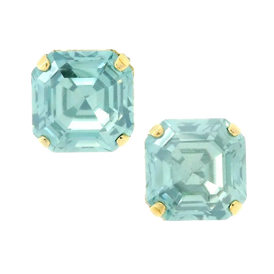 Nikki Studs In Aqua Champange