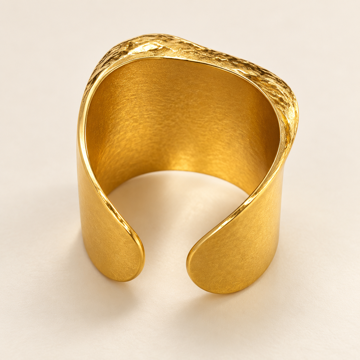 Amber Glow Adjustable Ring