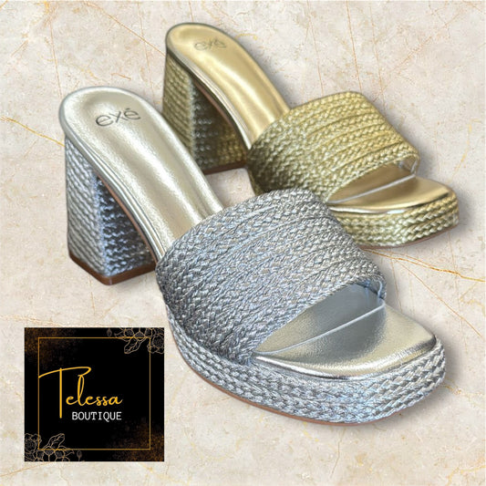 Gold Platform Heels