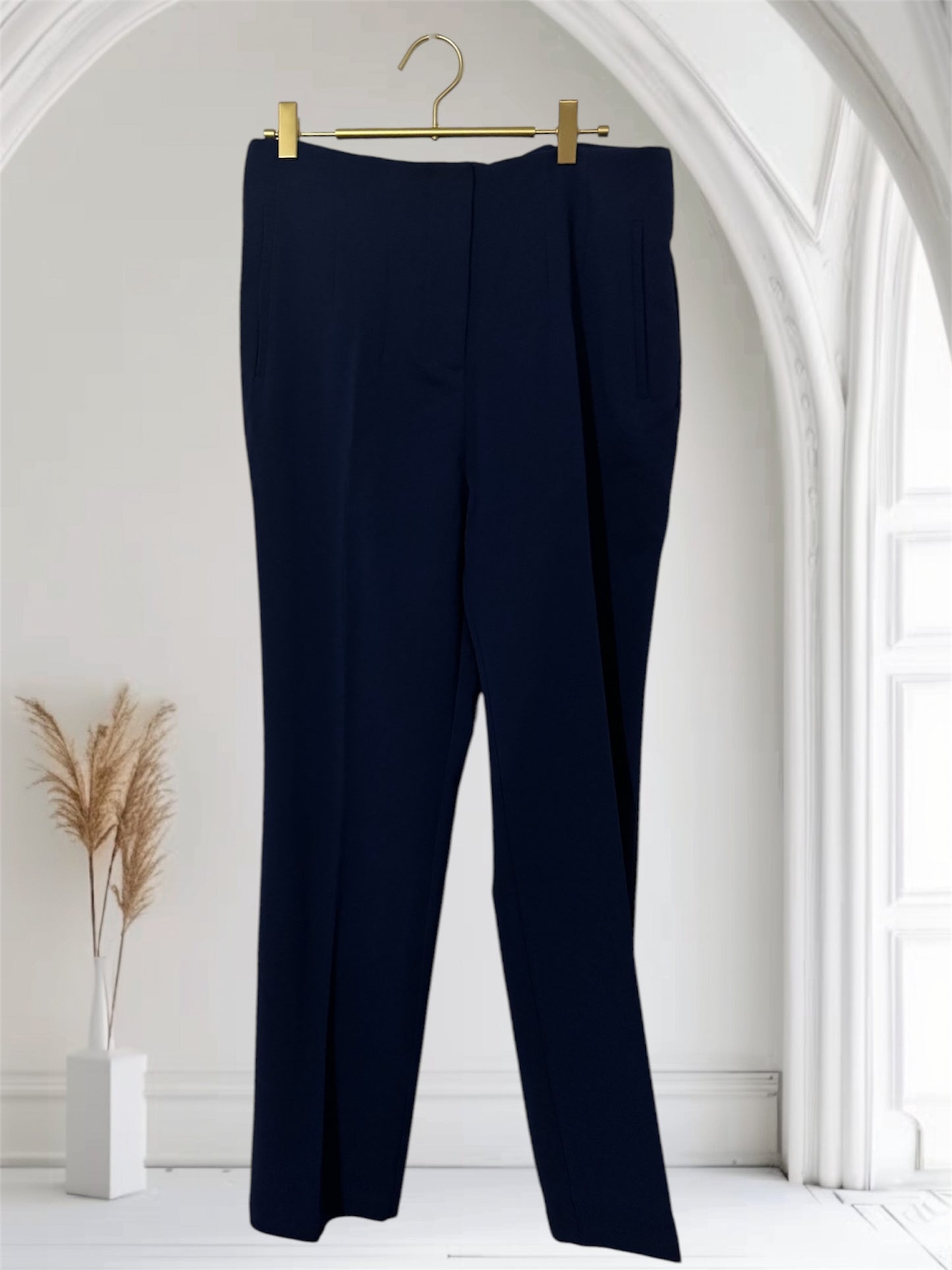 Dress Pants with Elastic In Waist Navy