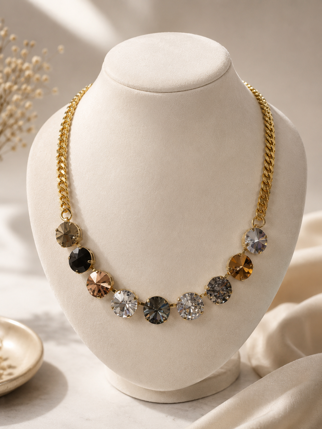 TOVA Mini Sofía Necklace in Metalics