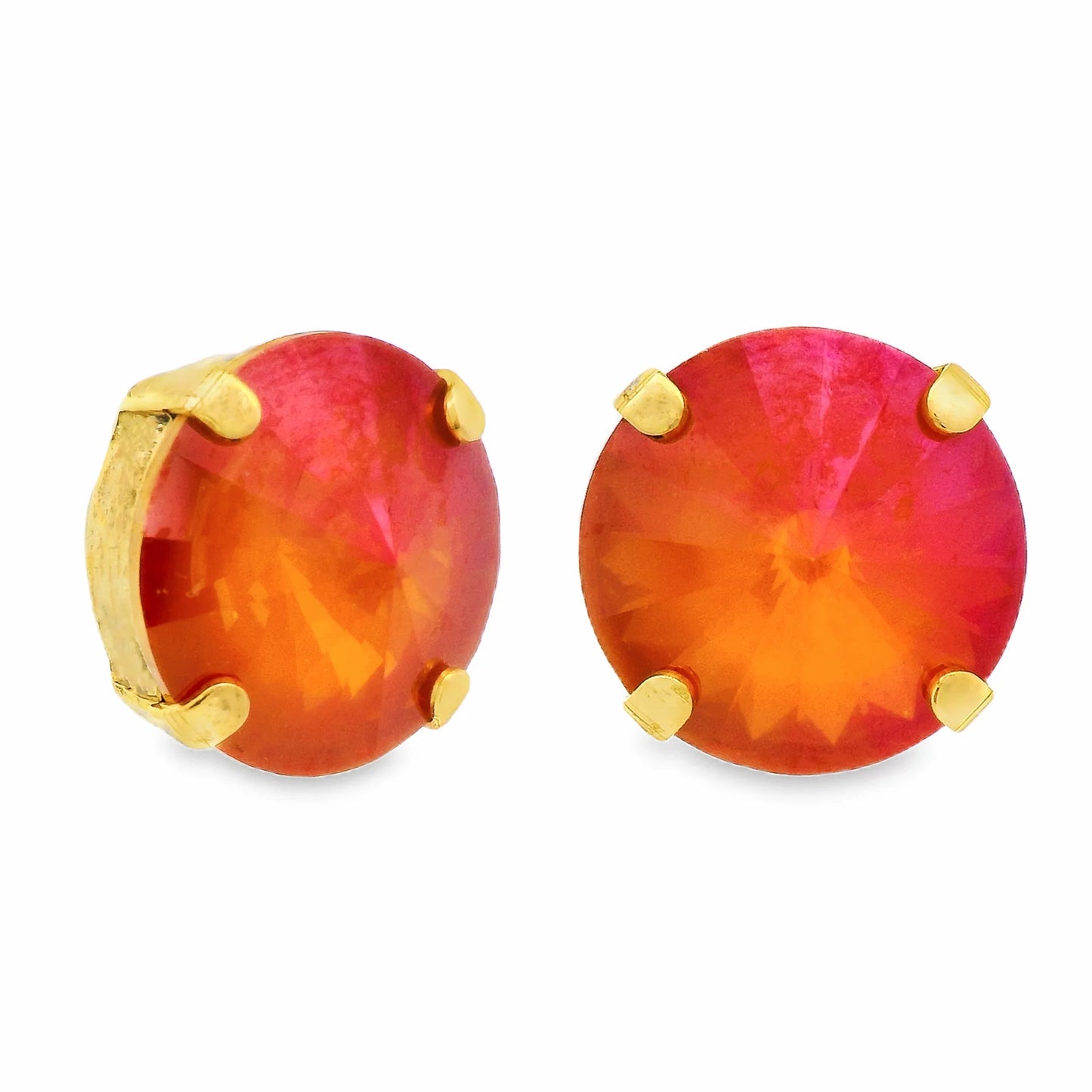 Basics Studs in Summer Blush Linen Ignite