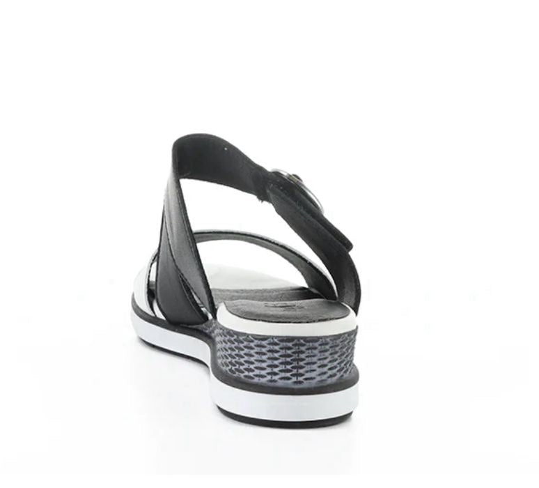 Asha White/Black Soft Analine