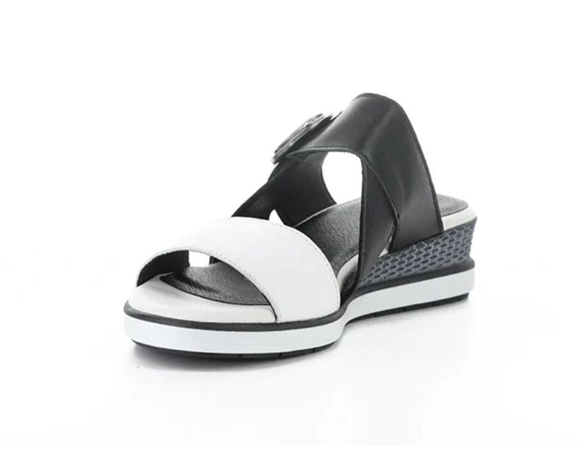 Asha White/Black Soft Analine