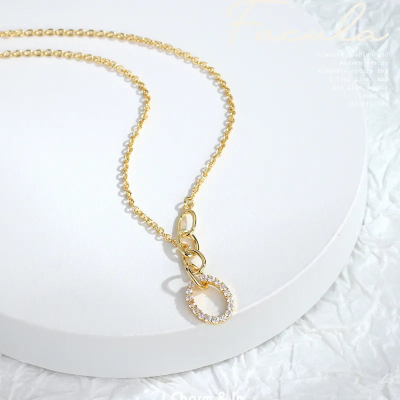 Romantic Oval Zircon Necklace