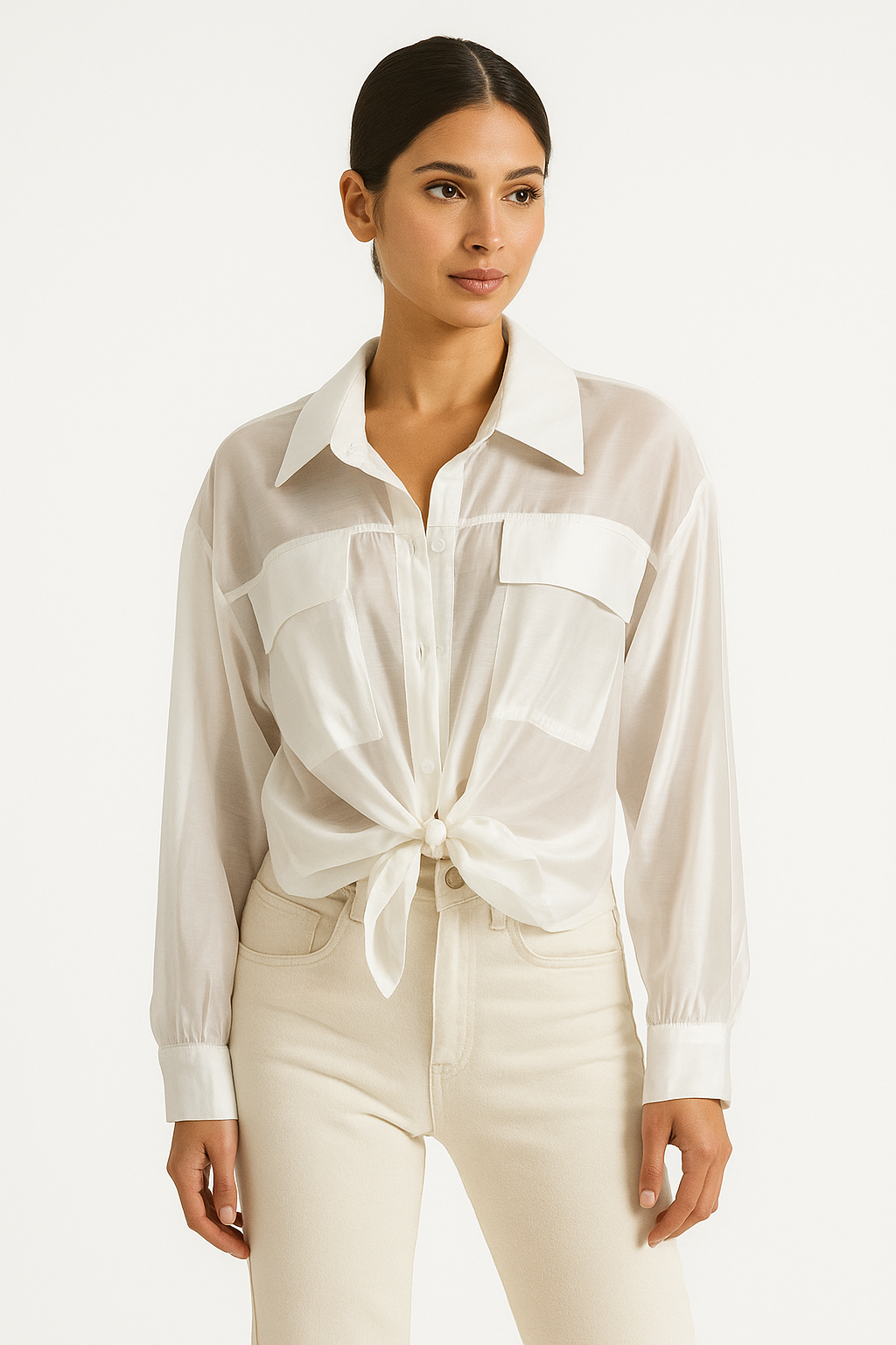 Italian Button Down Shirt White