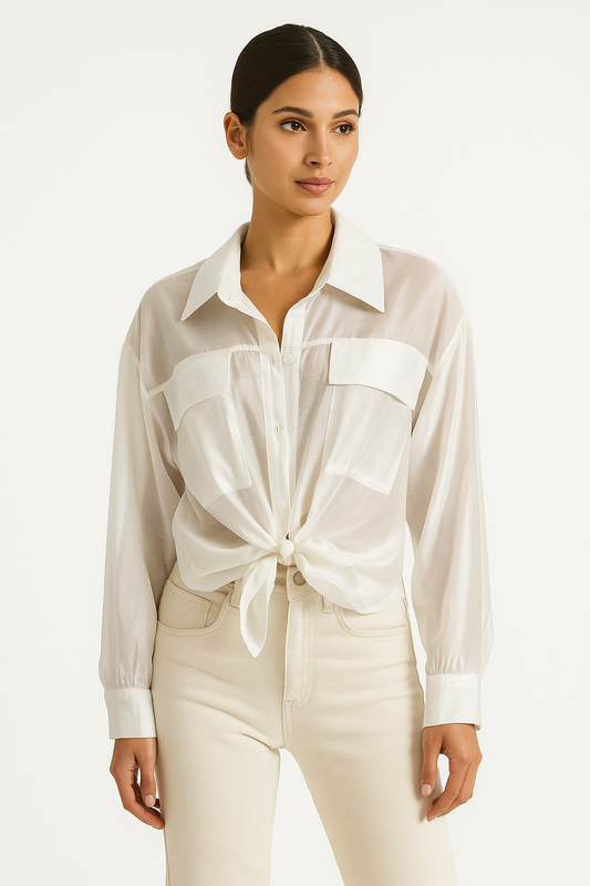 Italian Button Down Shirt White