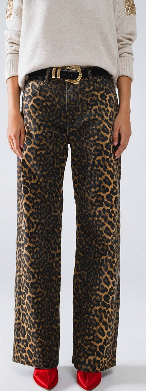 Leopard Print With Front and Back OmbrÃ©