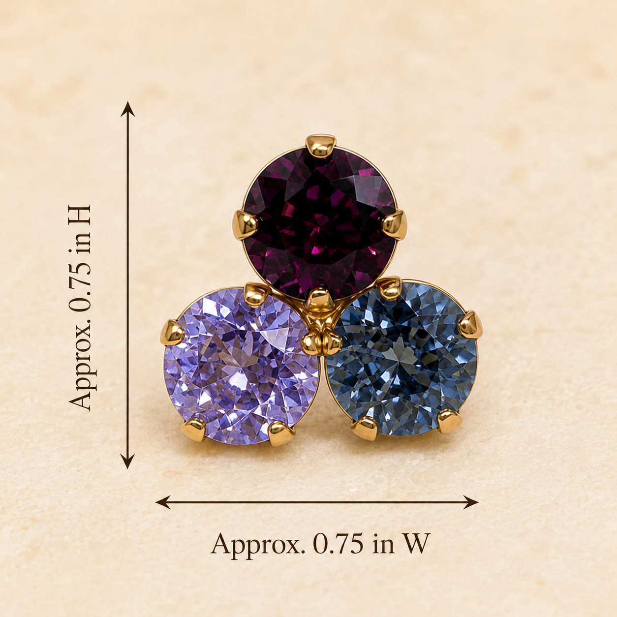 TOVA Ines Earrings Purple