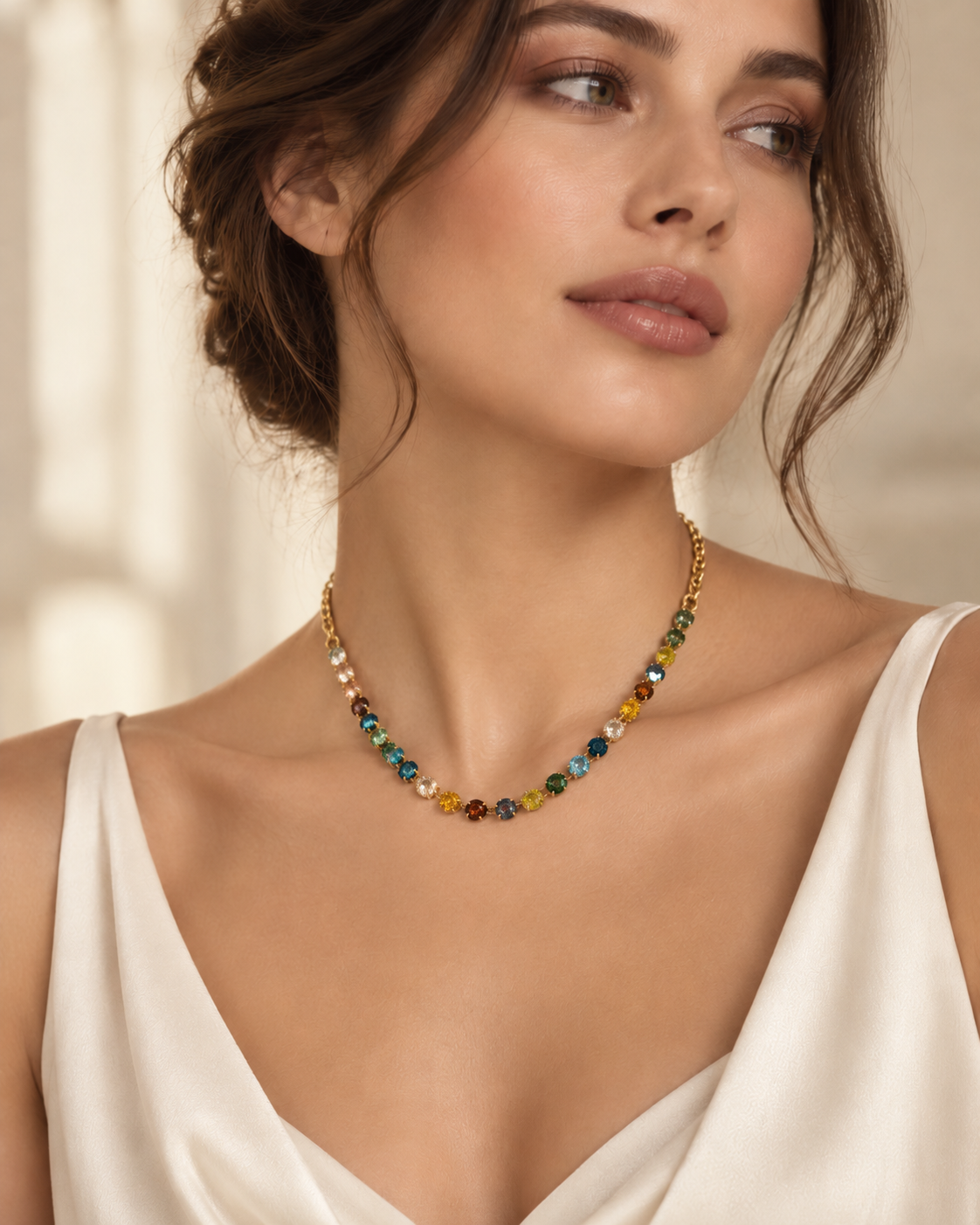 TOVA Oakland Rainbow Necklace