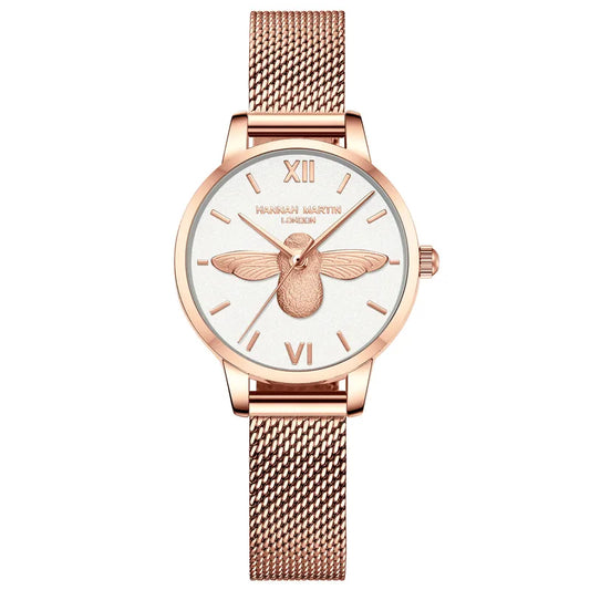 Fashion Round Jewelry Buckle Quartz Women's Watches In White