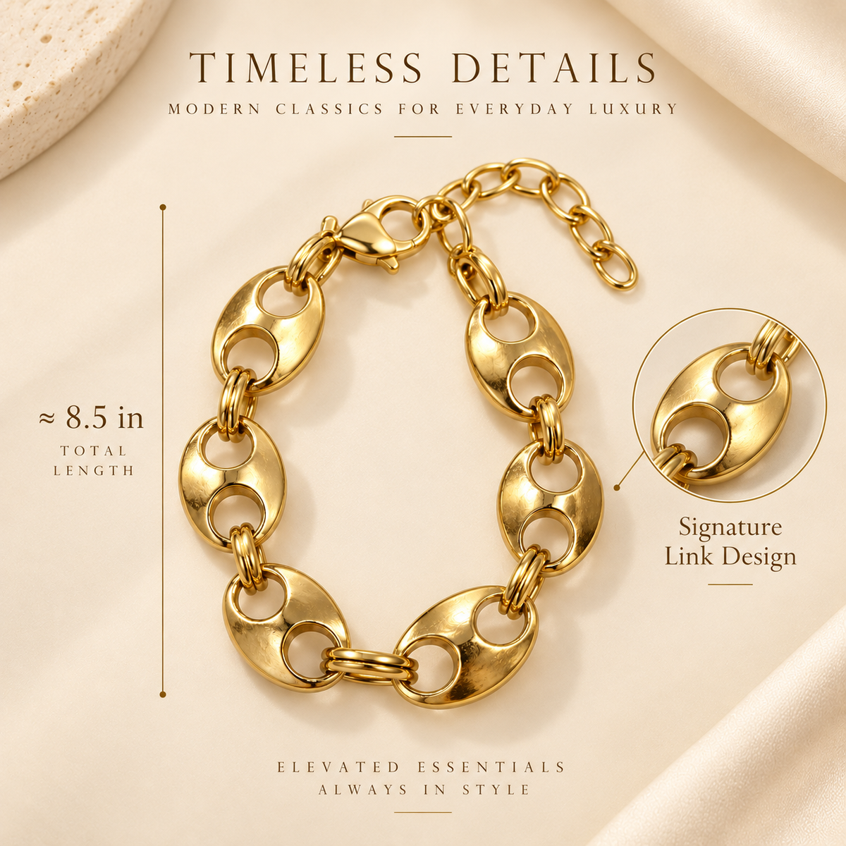 TOVA Rory Bracelet 18k Gold Plated