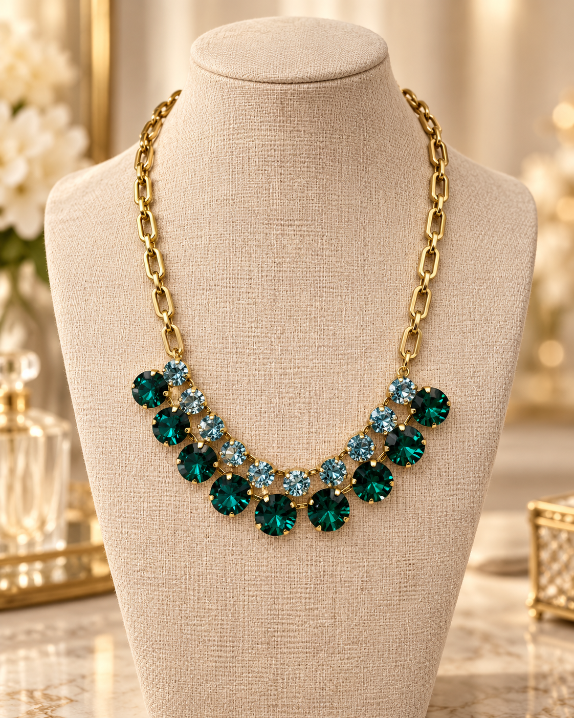 TOVA Vivica Necklace in Emerald