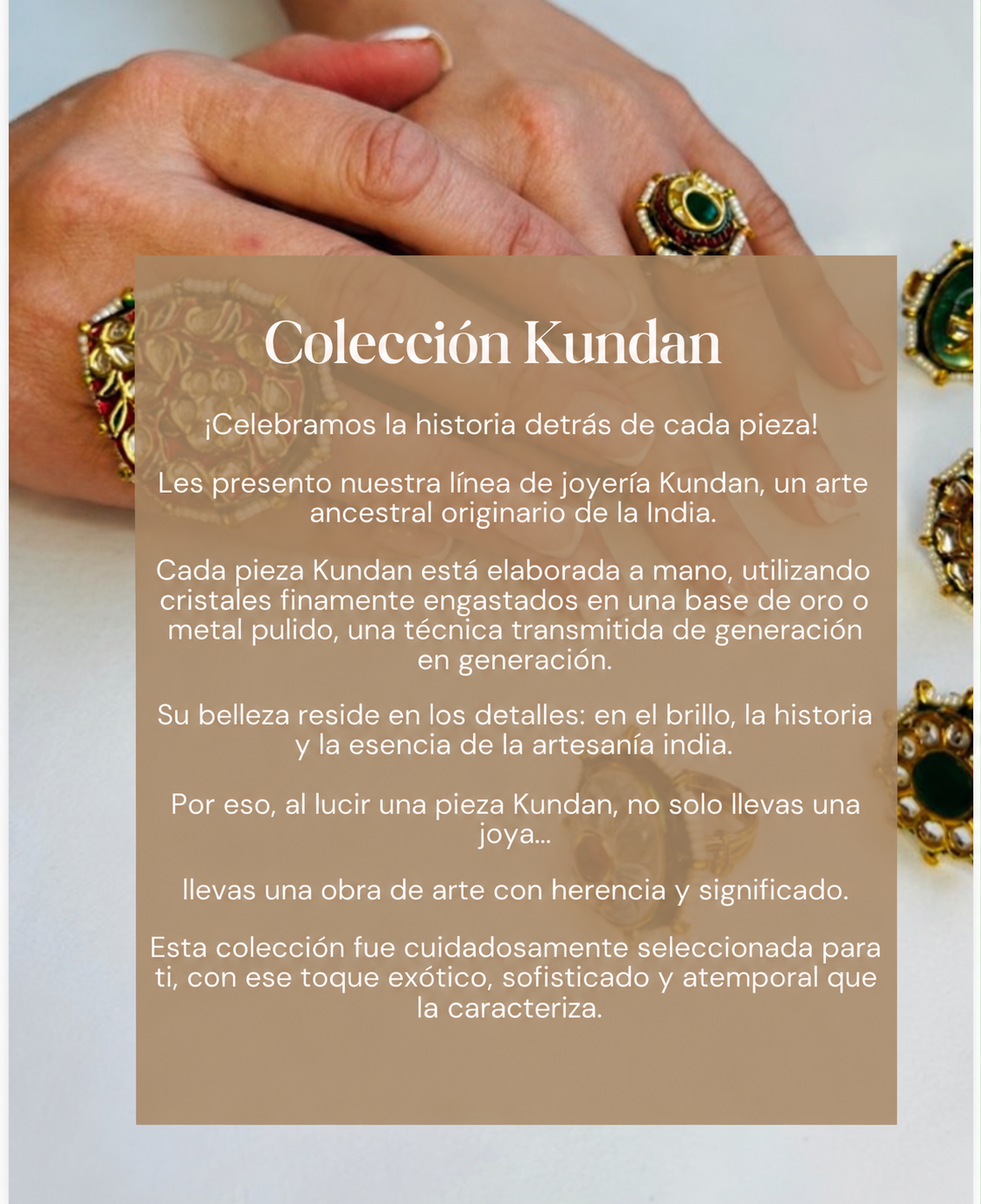 Multicolor Kundan Statement Ring