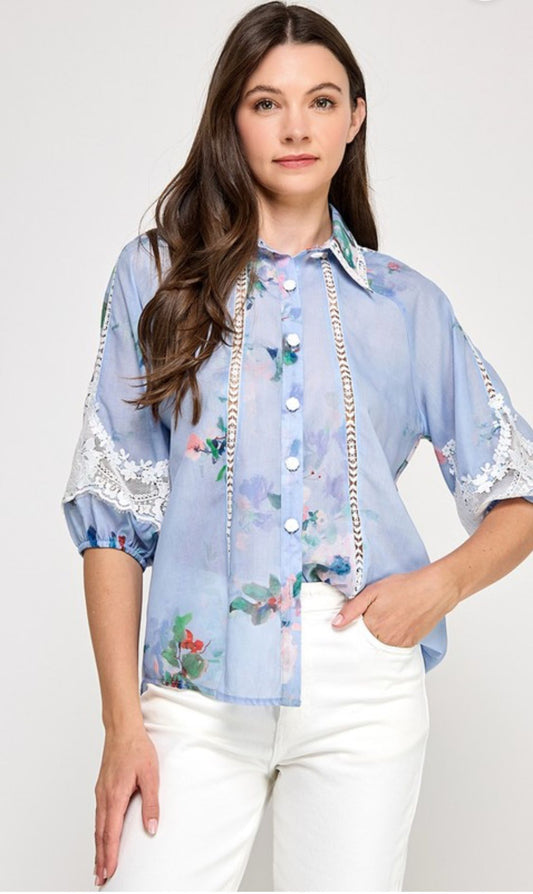 Floral Buttons Embroidery