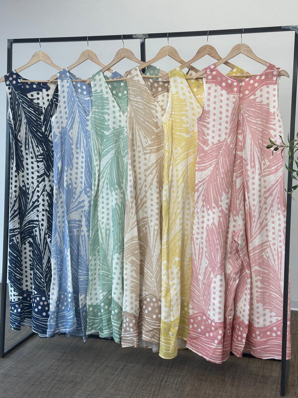 Italian Linen Jumpsuit Pink-One size