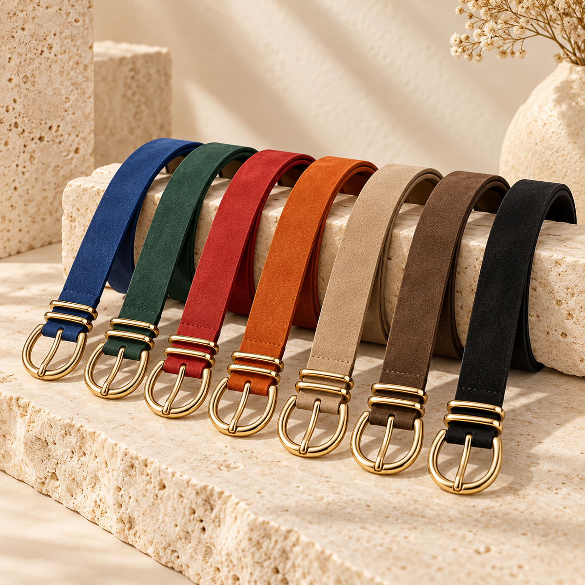 Belts in Faux Leather in all the Colors