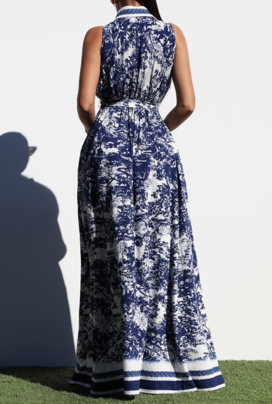 Button Down Shirt Woven Maxi Dress
