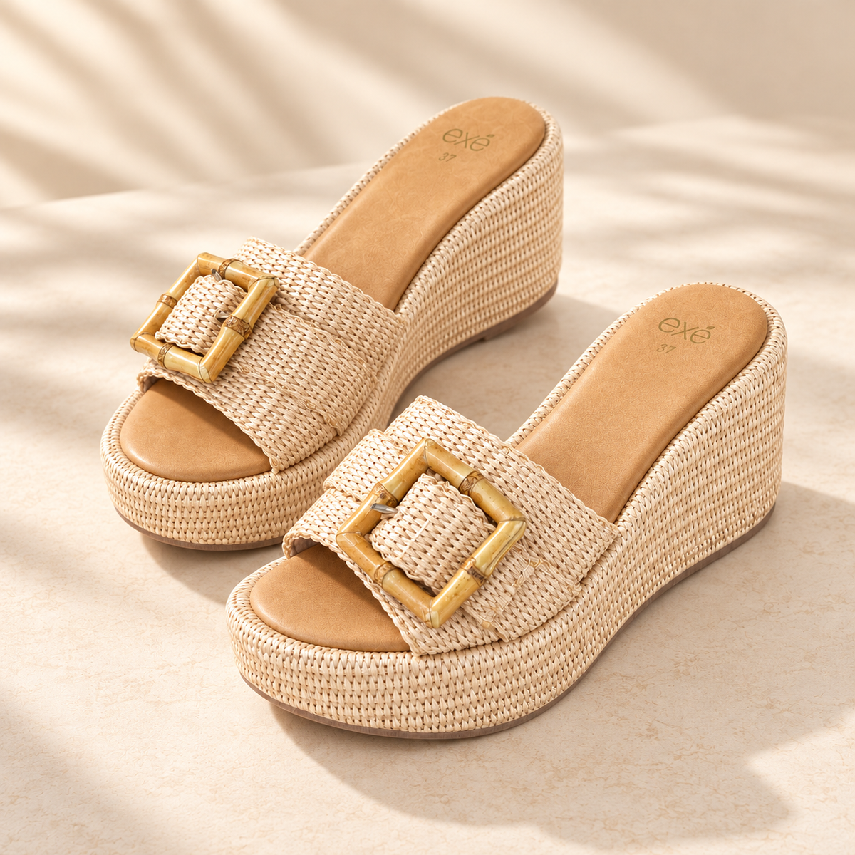 Raffia Platform Sandals