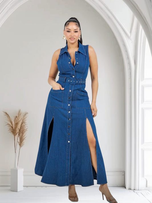 Denim Maxi Dress