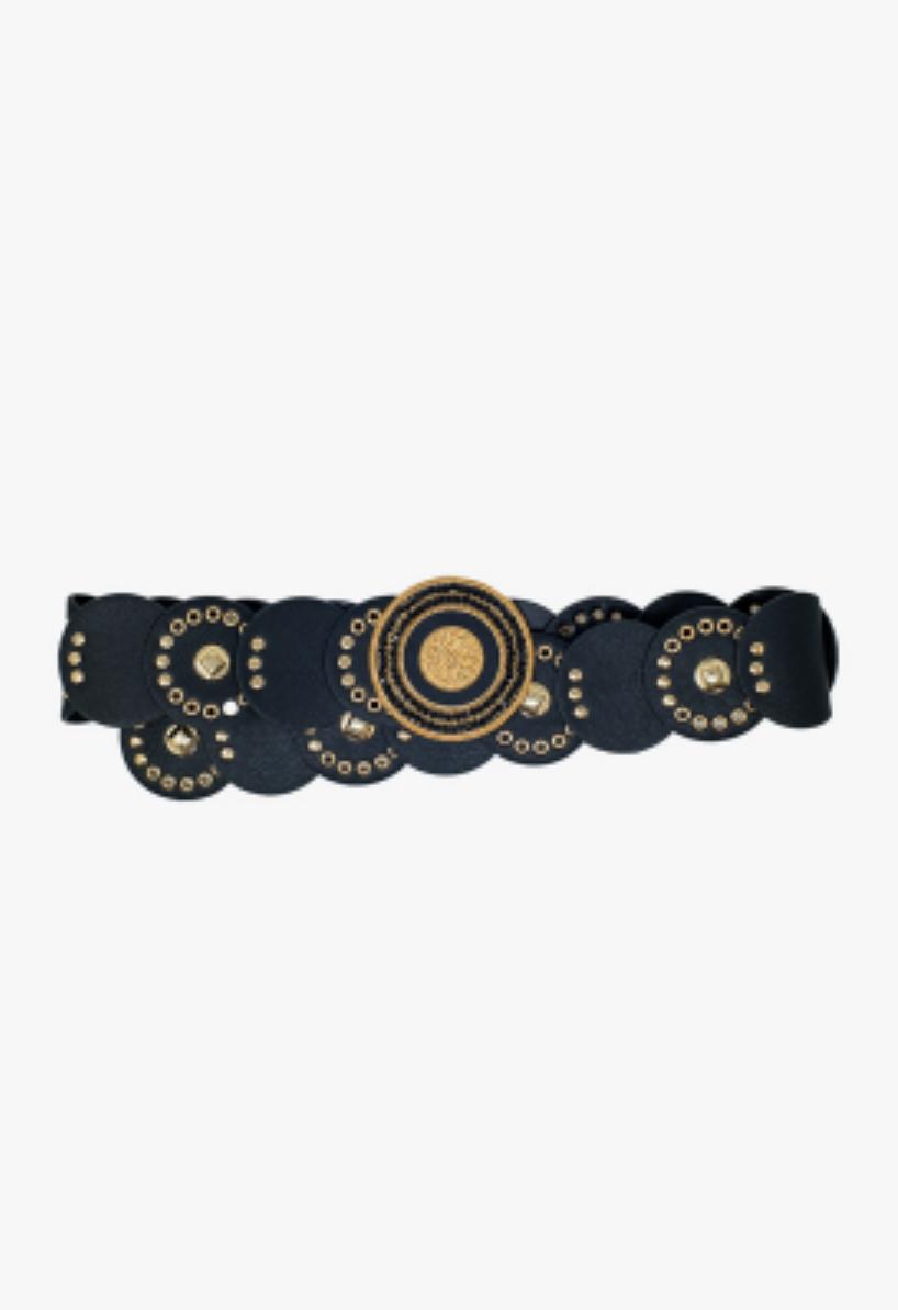 Gold Black Medal Belt