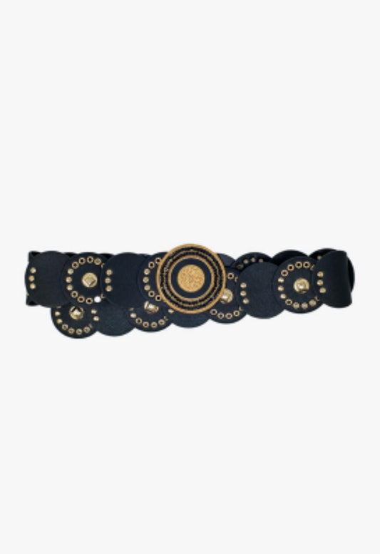 Gold Black Medal Belt