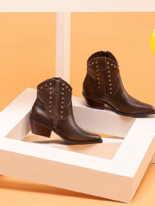 Brown Midi Boots (BOTWESTERN XXIII)