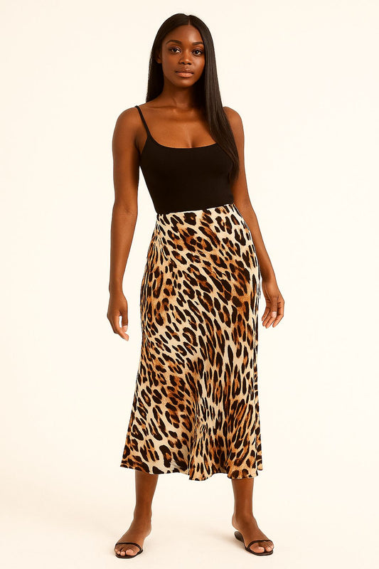 Maxi Skirt Animal Print