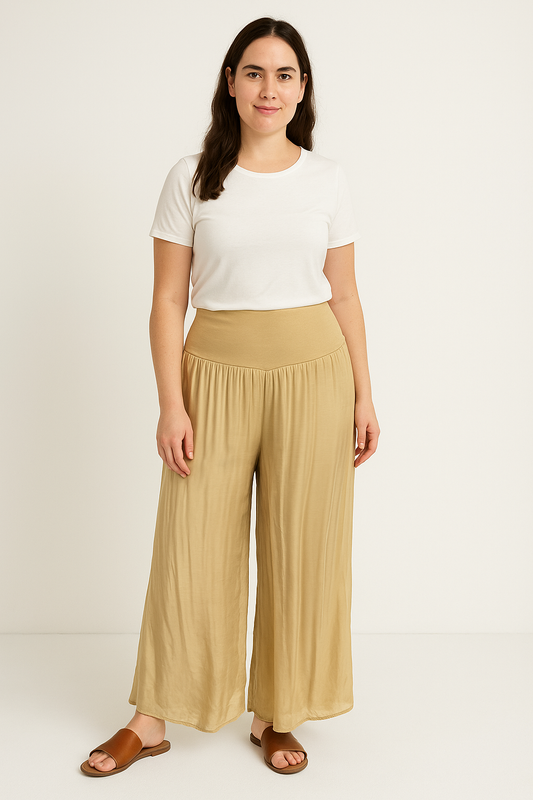 Italian Gold Silk Pant