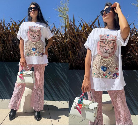 T-Shirt Tiger White